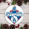 Dodgers 2025 World Series Champions Christmas Ornament 2