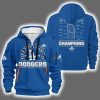 Dodgers 2025 World Series Champions Signature Hoodie Half Zipper