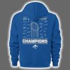 Dodgers 2025 World Series Champions Signature Hoodie Half Zipper 3
