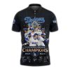 Dodgers 2025 World Series Champions Signature Polo Shirt 3