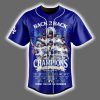 Dodgers Back 2 Back World Series Champions 2024-2025 Jersey