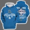 Dodgers Back To Back 2024-2025 World Series Champions Signature Hoodie