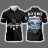 Dodgers Back To Back 2024 2025 World Series Champions Signature Polo Shirt 3
