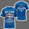 Dodgers Back To Back 2024-2025 World Series Champions Signature Shirt