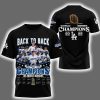 Dodgers Back To Back 2024 2025 World Series Champions Signature Shirt 3