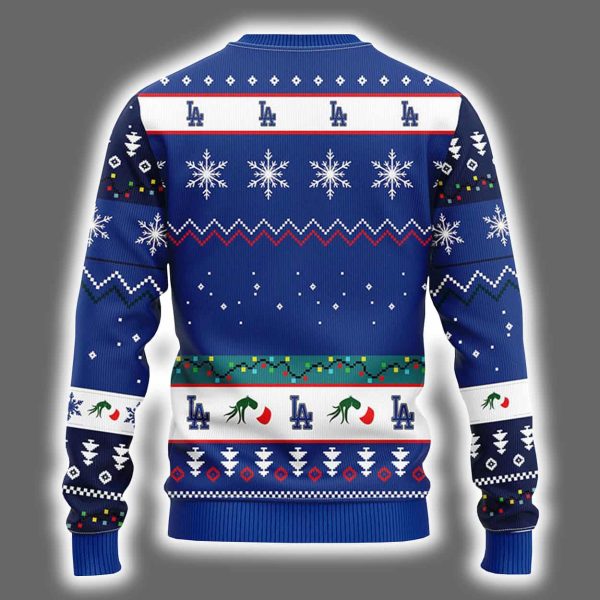 Dodgers Grnch Hand Ugly Christmas Sweater 3