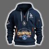 Dodgers National League Champions 2025 Personalized Quarter Zip Hoodie 3