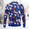Dodgers Santa Claus Snowman Ugly Christmas Sweater 2