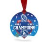 Dodgers World Series Champions 2025 Christmas Ornament