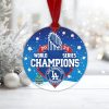 Dodgers World Series Champions 2025 Christmas Ornament