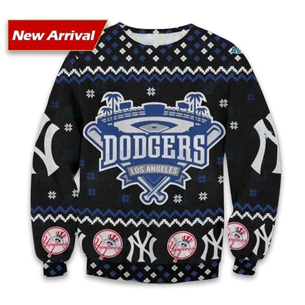 Dodgers x Yankees Ugly Christmas Sweater