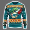 Dolphins Grnch Hand Ugly Christmas Sweater 2