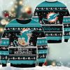Dolphins Merry Kissmyass Santa Claus Ugly Christmas Sweater 2