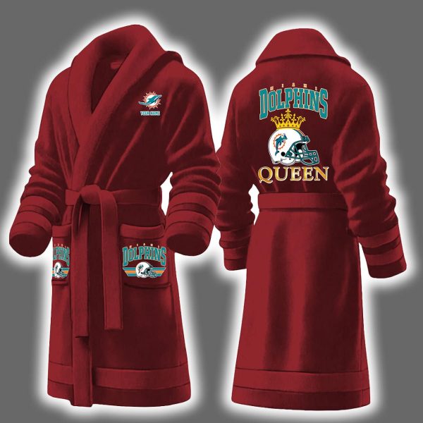 Dolphins Queen Personalized Bathrobe 4