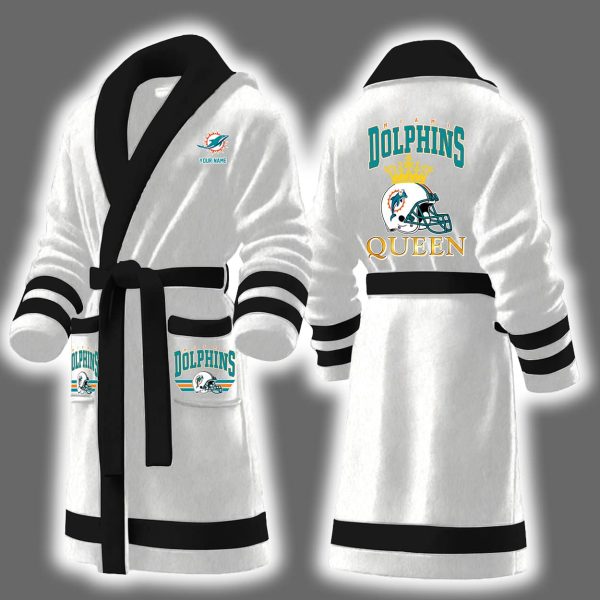 Dolphins Queen Personalized Bathrobe 5