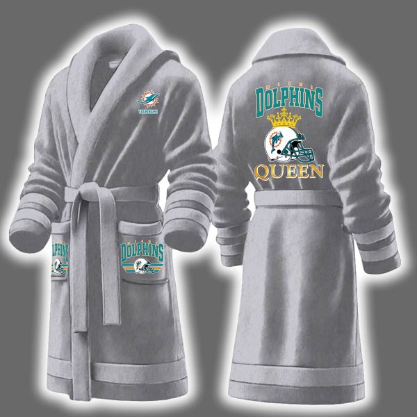 Dolphins Queen Personalized Bathrobe 6