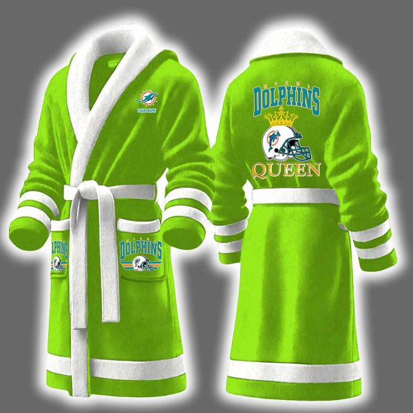Dolphins Queen Personalized Bathrobe 7