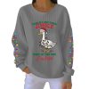 Duck Probably Just Gonna Jingle Some Of The Way Im Tired Christmas Ribbed Pit Striped Hoodie 4