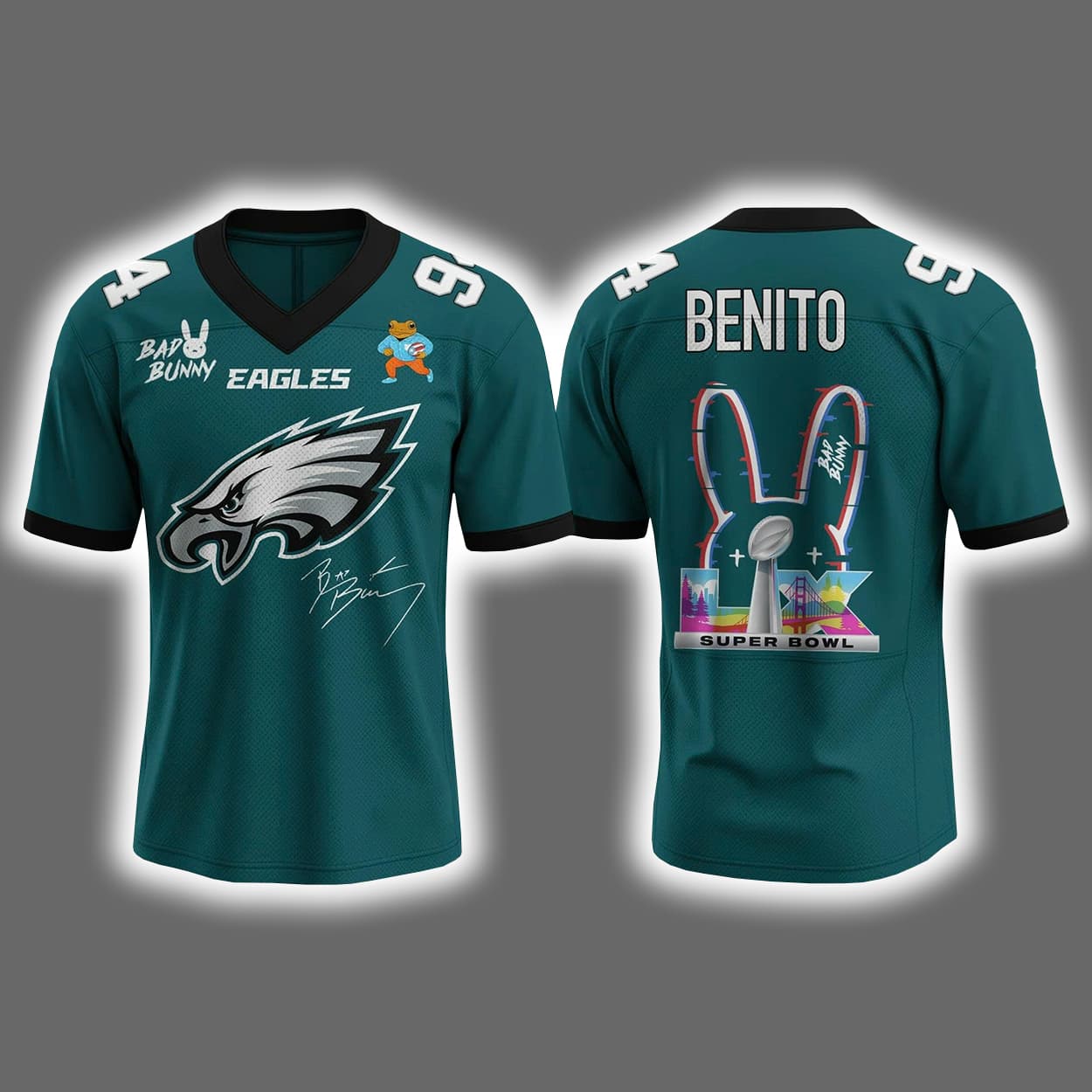 Eagles Bad Bunny 2026 Benito Signature Jersey Eagles Bad Bunny 2026 Benito Signature Jersey