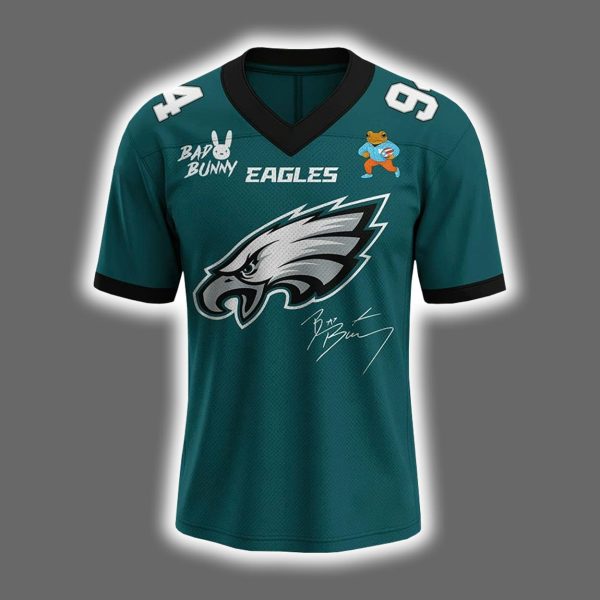 Eagles Bad Bunny 2026 Benito Signature Jersey 2