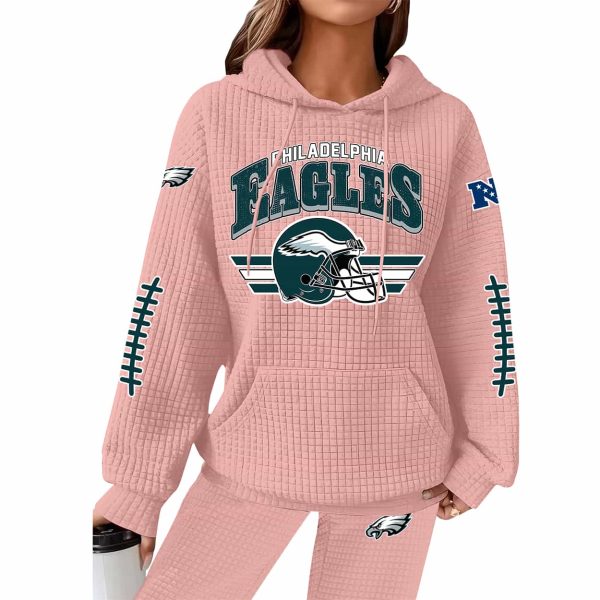Eagles Football Waffle Hoodie 7
