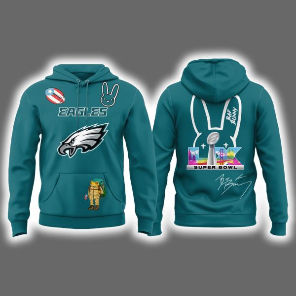 Eagles x Bad Bunny Super Bowl LX Hoodie Joggers Cap