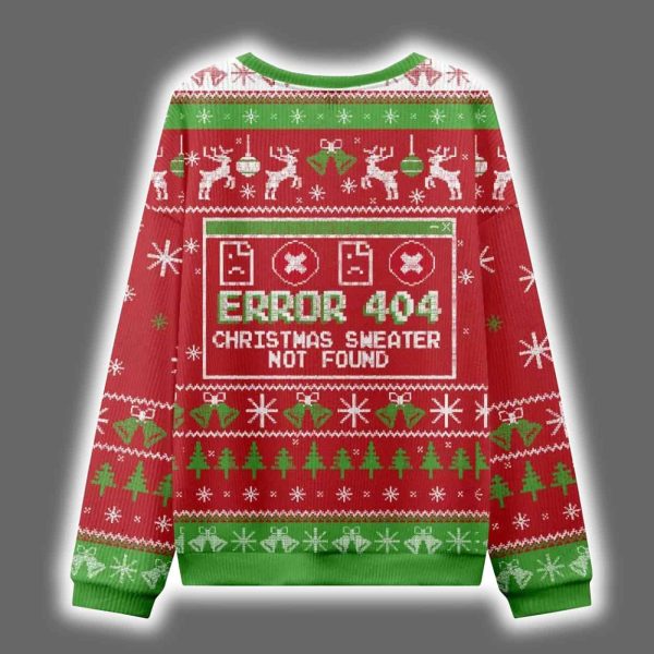 Error 404 Not Found Ugly Christmas Sweater 2