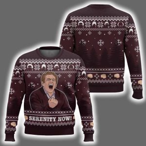 Serenity Now Seinfeld Ugly Christmas Sweater