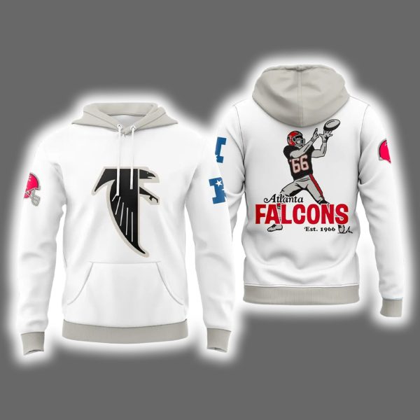 Falcons 1966 Throwback White Hoodie