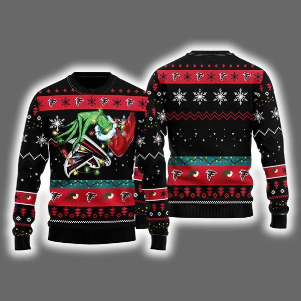 Falcons Grnch Hand Ugly Christmas Sweater