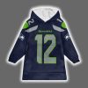 Fan 12 Seattle Football Unisex Blanket Hoodie 2