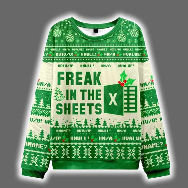 Freak In The Sheets Ugly Christmas Sweater
