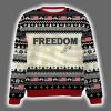 Freedom Charlie Kirk Signature Ugly Christmas Sweater