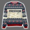 Freedom Charlie Kirk Signature Ugly Christmas Sweater