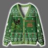 Funny Cat Merry Christmas To My Human Servant Christmas Cardigan 2