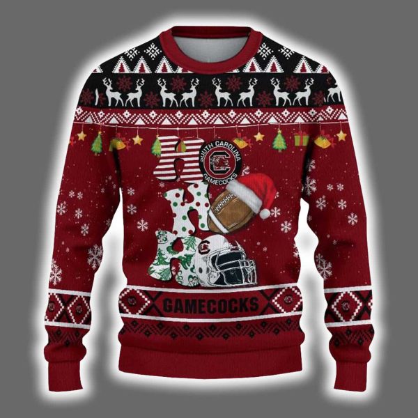 Gamecocks Football HO HO HO Ugly Christmas Sweater 2