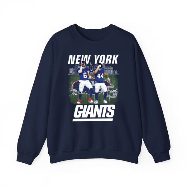 Giants Jaxson Dart Cam Skattebo Skattebros Shirt 2