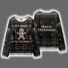Gingerbread Let's Bake It Until You Make It Ugly Christmas Sweater