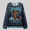 Gingerbread Man The End is Near Ugly Christmas Sweater