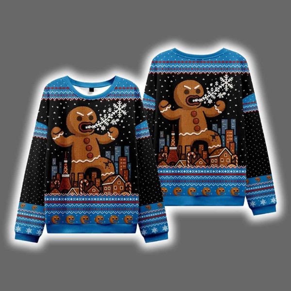 Gingerbread Monster Christmas Ugly Sweatter