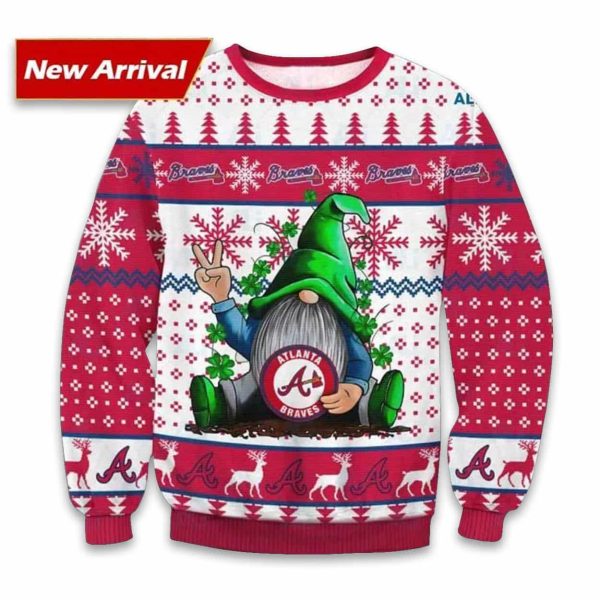 Gnome Braves Ugly Christmas Sweater