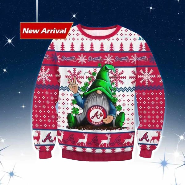 Gnome Braves Ugly Christmas Sweater