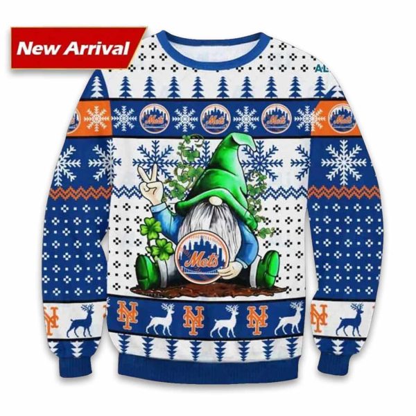 Gnome NY Mets Ugly Christmas Sweater