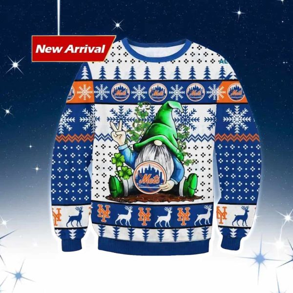 Gnome NY Mets Ugly Christmas Sweater