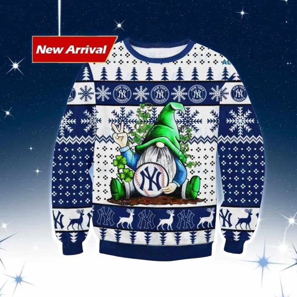 Gnome Yankees Ugly Christmas Sweater