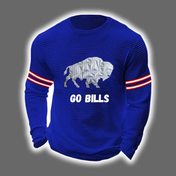 Go Bills Rivalries 2025 Waffle Sweatshirt 2