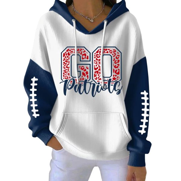 Go Patriot Football 2025 Waffle Hoodie