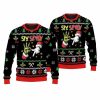 Grnch And Santa Hand Six Seven Ugly Christmas Sweater