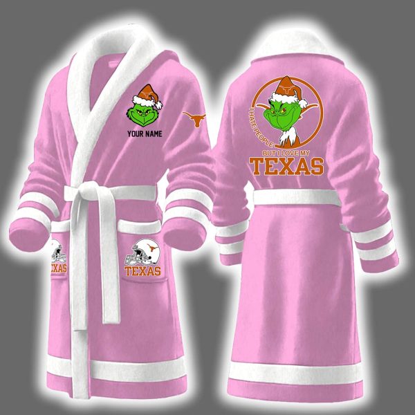 Grnch I Hate People But I Love My Texas Bathrobe 3