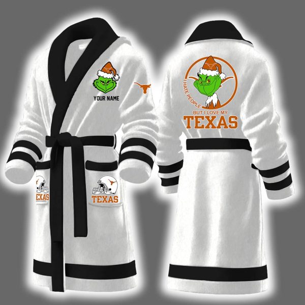 Grnch I Hate People But I Love My Texas Bathrobe 4